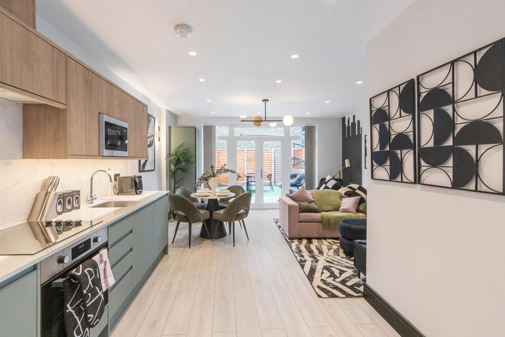 Apartmán Unwind In Style 2Br With Cozy Backyard For Groups Londýn Exteriér fotografie
