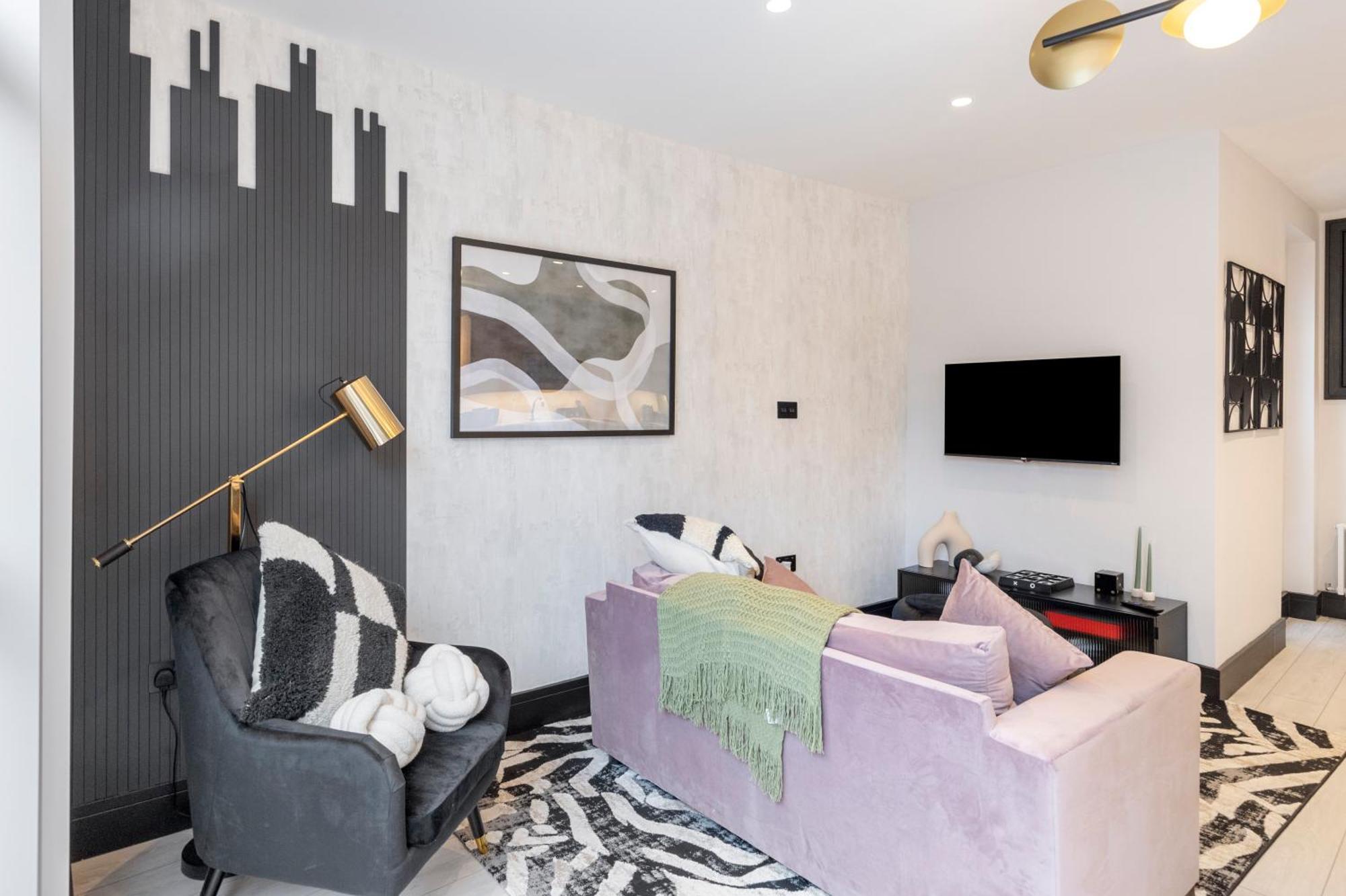 Apartmán Unwind In Style 2Br With Cozy Backyard For Groups Londýn Exteriér fotografie